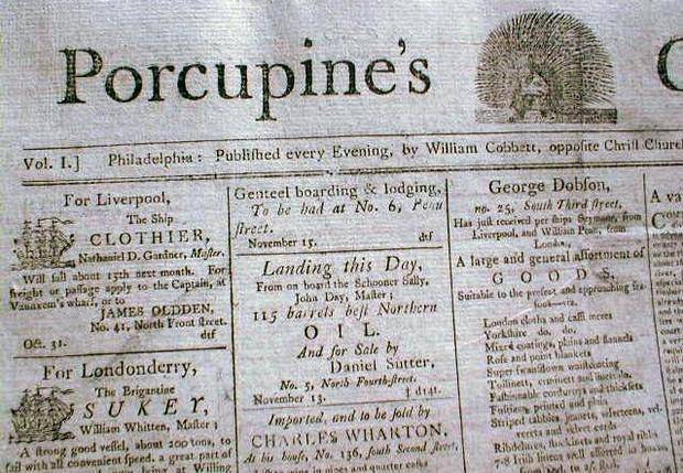 2.) Porcupine's Gazette