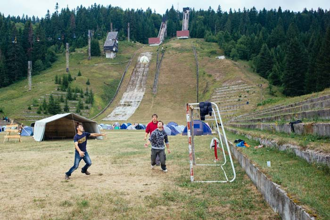 Former ski jump area from the 1984 games in Sarajevo.