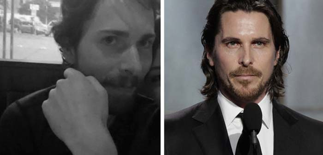 2.) Looks just like: Christian Bale.