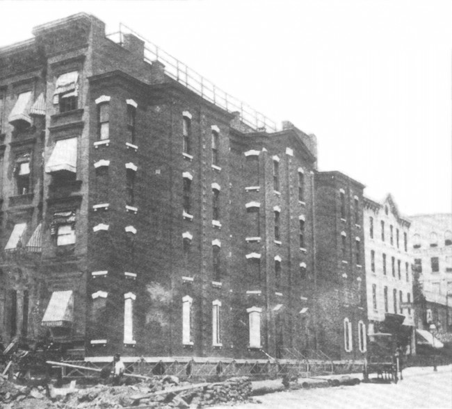 The Richardson Spite House in New York City was built in 1882 because the owner of this small plot of land couldn't sell it to the owner of the adjacent plot. To prove its worth, he built an extremely impractical apartment building that eventually was demolished.