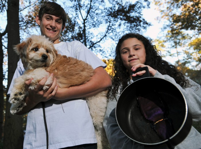 5.) Bandit: This family was lucky to be pup-sitting this adorable guy when someone forgot about sterilizing a hairbrush on the stove and left it boiling all night, causing a fire. Bandit smelled the smoke and alerted the family before the fire could spread past the stove.