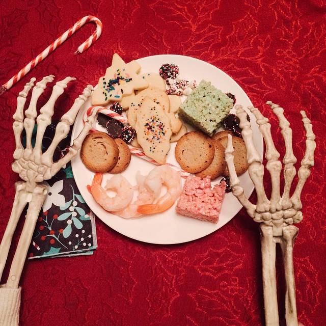 "Christmas dinner!! Organic gluten free vegan fit life begins tomorrow ;)"