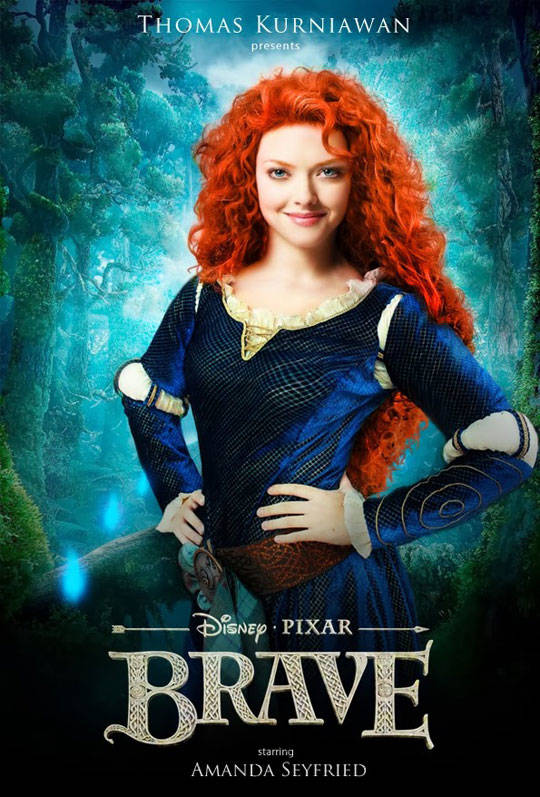 Amanda Seyfried as Merida in <i>Brave</i>