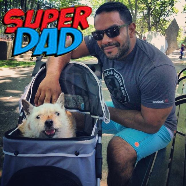 James is hands down the most super of super pet dads.