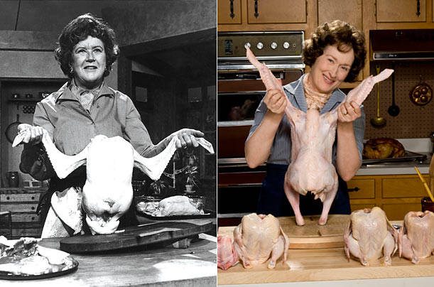 Meryl Streep as Julia Child in <i>Julie & Julia</i>