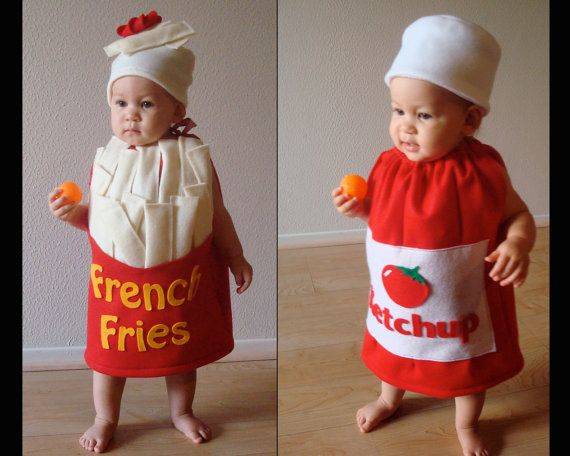 Fries and ketchup.