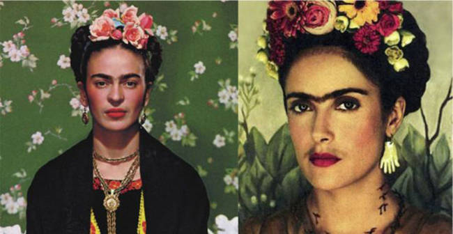 16.) Salma Hayek as Frida Khalo in <em>Frida</em>