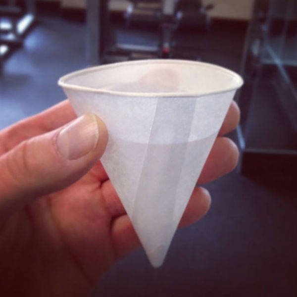 How is a cone a good idea for a cup?