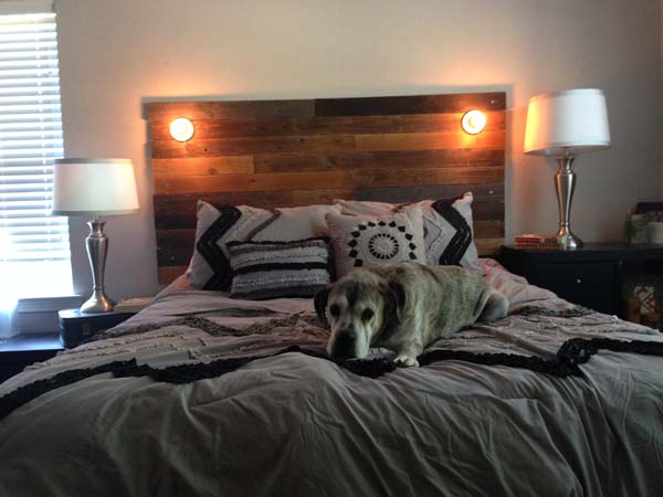 Overall, the owner was happy with the headboard...