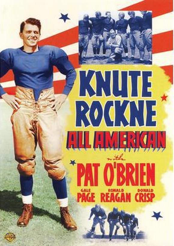 His nickname was "The Gipper" after his role of 'George Gip' in the movie Knute Rockne.