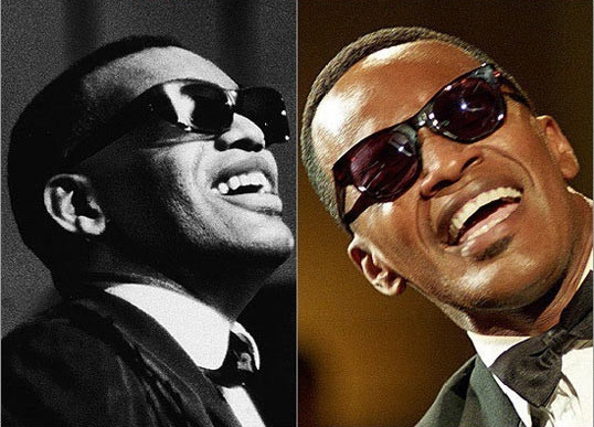 16.) Ray Charles played by Jamie Foxx in <em>Ray</em>