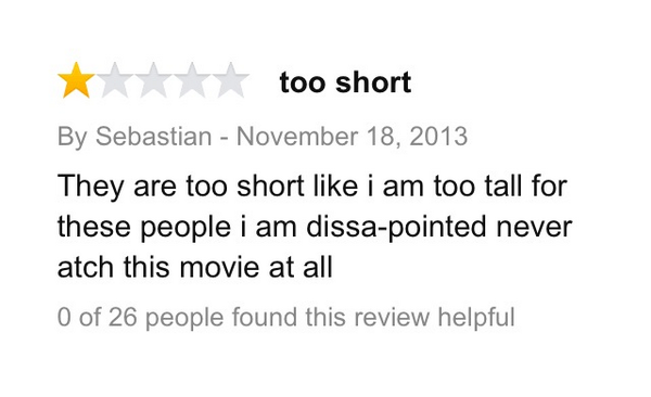 1.) How to review "The Hobbit" with all sorts of spelling and grammar errors.