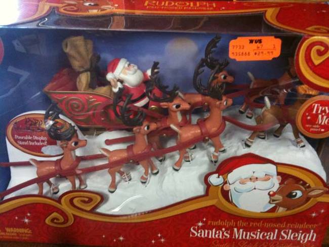 9.) Santa's reindeer are probably female.