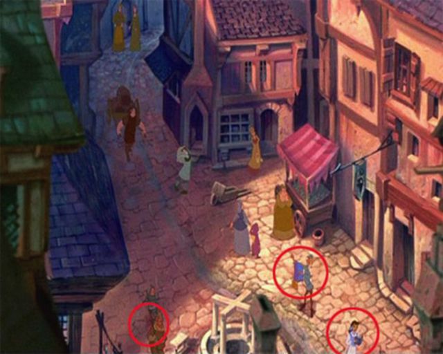 The Hunchback Of Notre Dame - Aladdin’s Magic Carpet, Belle from Beauty and the Beast, and Pumbaa from The Lion King, are seen on the street surrounding Notre Dame during the “Out There” scene.