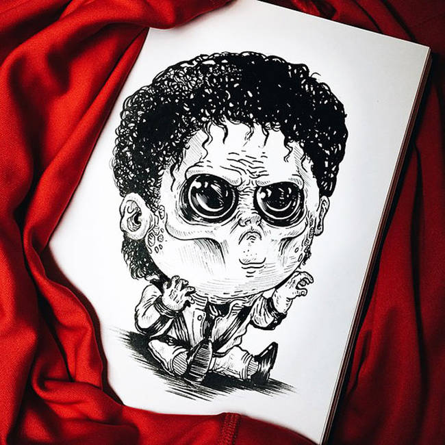 Baby Michael Jackson from <em>Thriller</em>