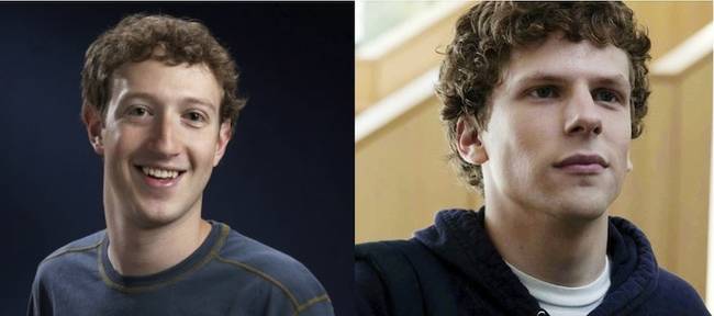 Jesse Eisenberg as Mark Zuckerberg in <i>The Social Network</i>