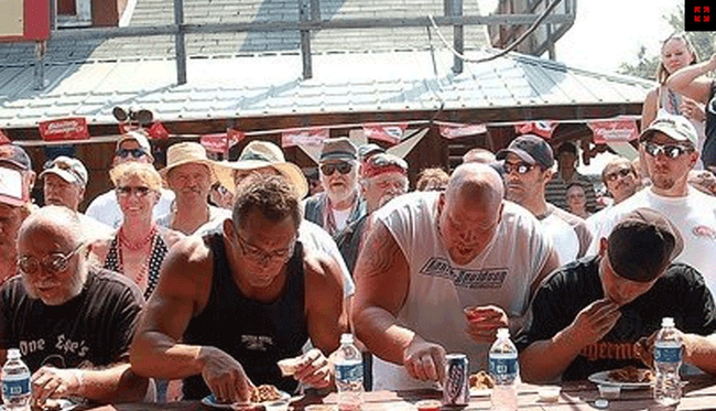 8.) Bull Testicle Eating Contest.