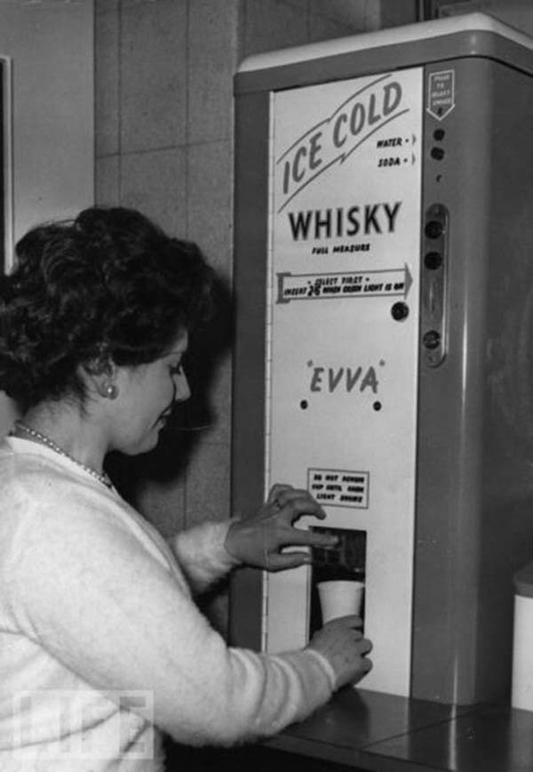 31.) There used to be ice-cold whisky dispensers, sometimes found in offices (1950s).