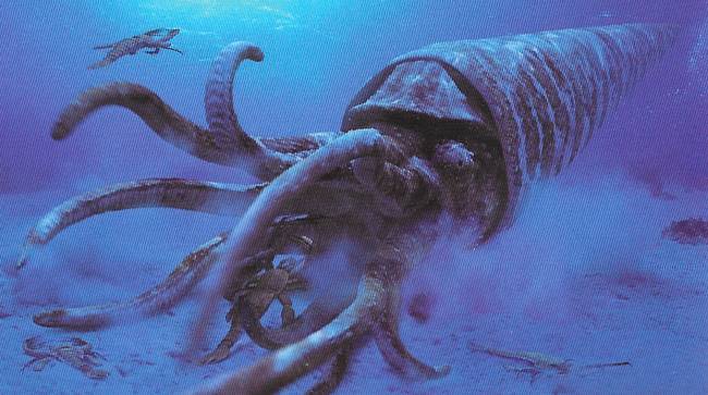 5.) Cameroceras (a giant, nightmarish cephalopod)