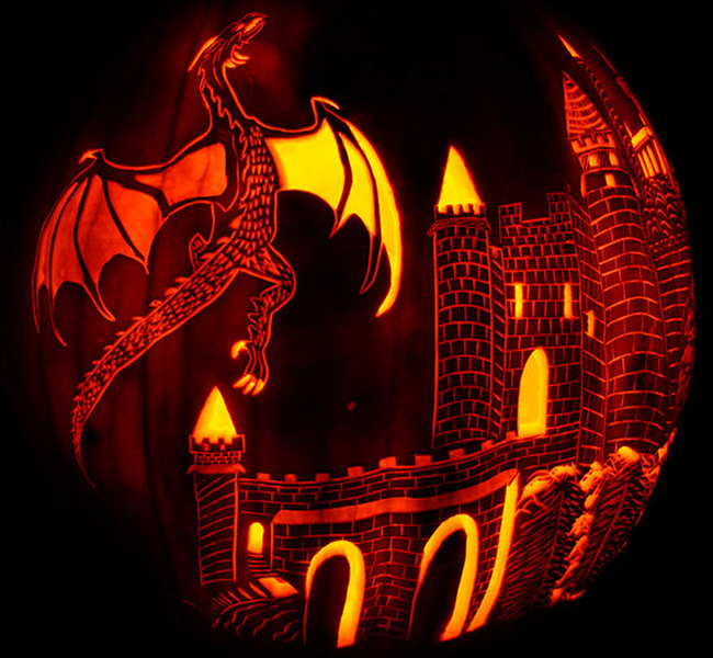 31.) A pumpkin fit for a Khaleesi.