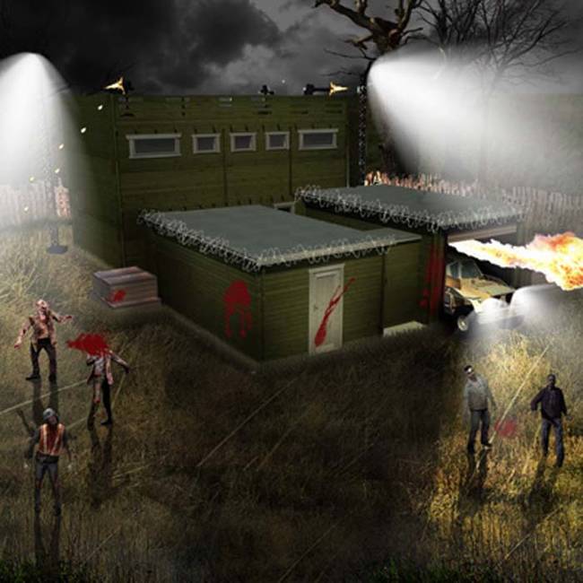 Behold the "Zombie Fortification Cabin."