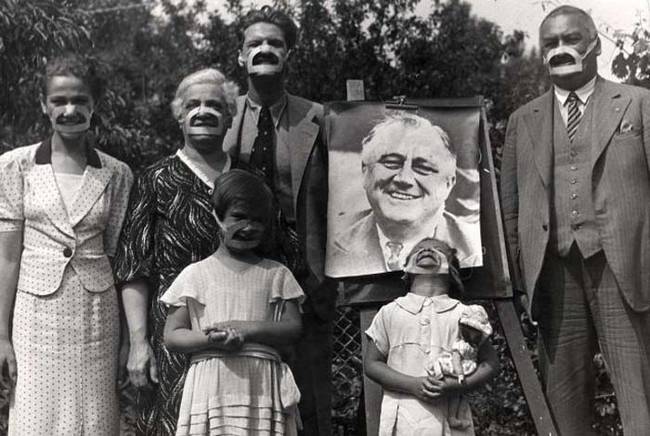 They even used a special kind of face tape to teach people the "proper smiling techniques."