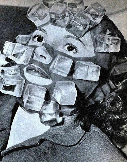 1.) Ice-cube mask.