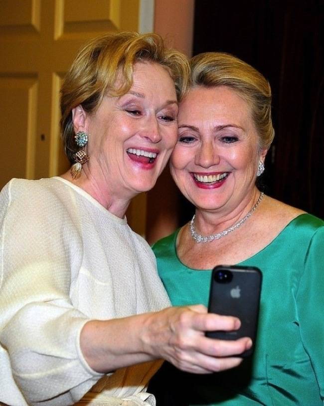 Meryl Streep and Hillary Clinton