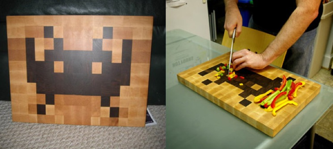 Space Invaders Cutting Board