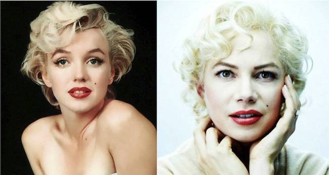 Michelle Williams as Marilyn Monroe in <i>My Week With Marilyn</i>