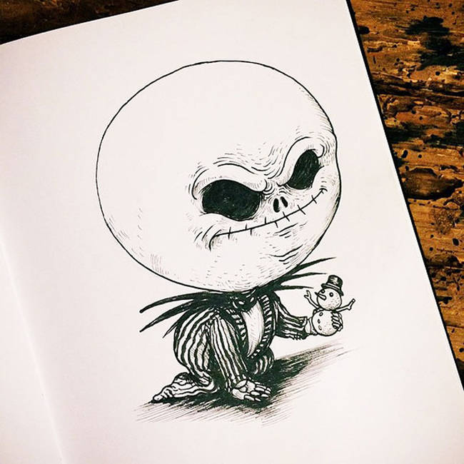 Baby Jack Skellington from </em>The Nightmare Before Christmas</em>