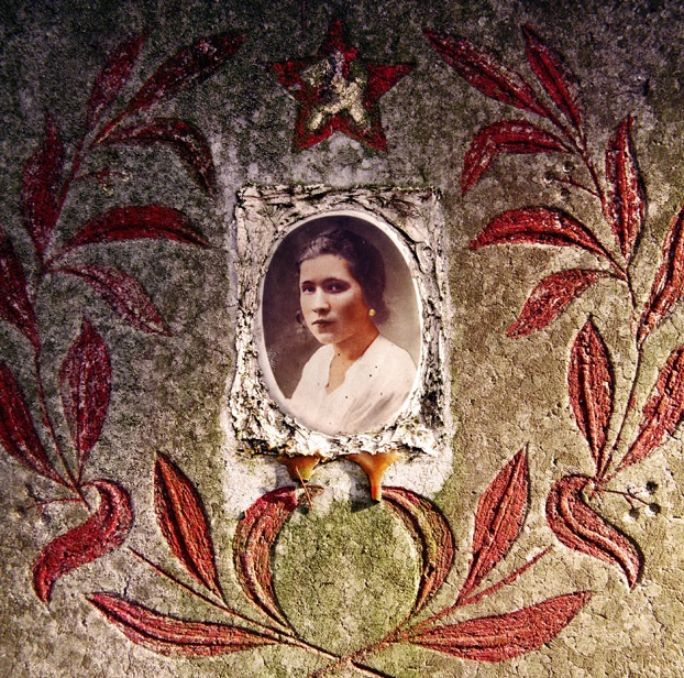 21.) Gravestone at a Soviet army cemetery in Germany.