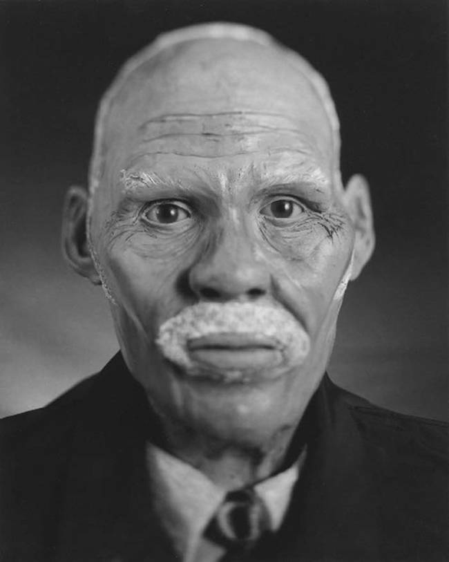 For <i>Unspeaking Likeness</i>, Svenson photographed these highly detailed facial reconstructions as if he were just taking a traditional portrait.