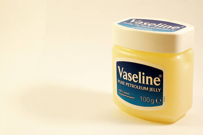 Prep your pup's paws with vaseline before a long walk to keep them from chaffing and cracking in the winter.