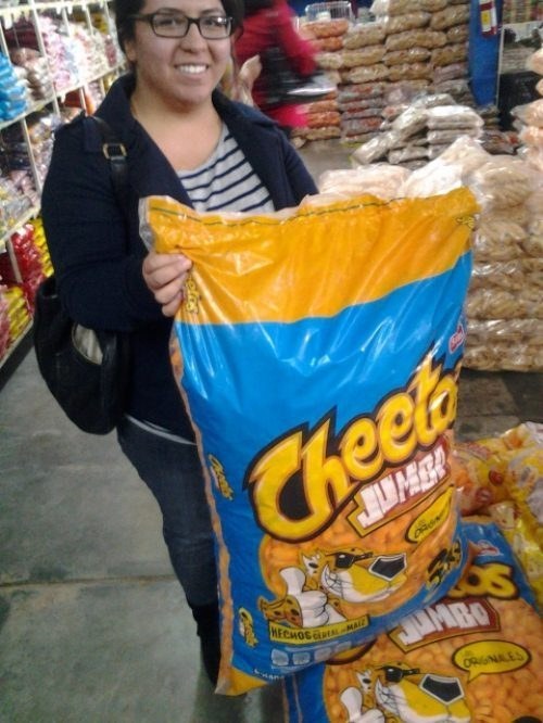 1.) Jumbo-Size Cheetos - No kidding!