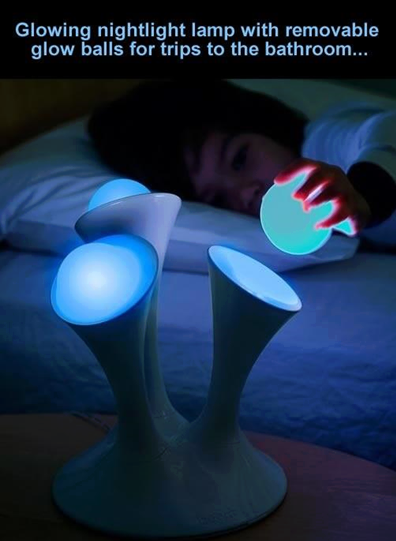 25. Nightlight with Portable Glowing Orbs