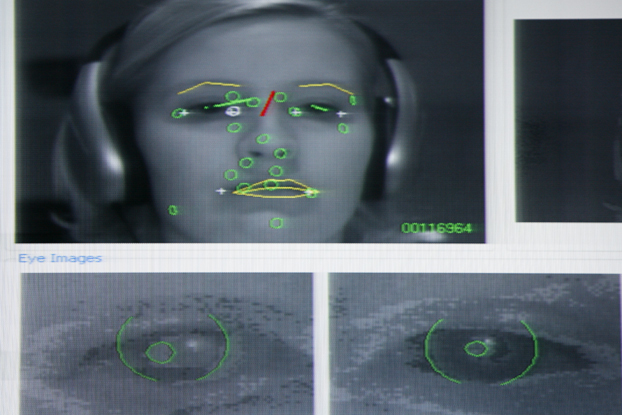 They invested in a "gaze tracking system" that will allow advertisers to know how long someone is looking at their ad.  This was actually the LEAST creepy picture we could find of the technology.