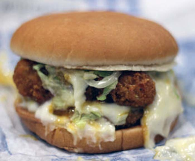 9.) Jack In The Box Exploding Cheesy Chicken Sandwich.