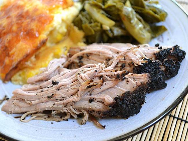 Make a coffee rubbed pork roast for dinner.