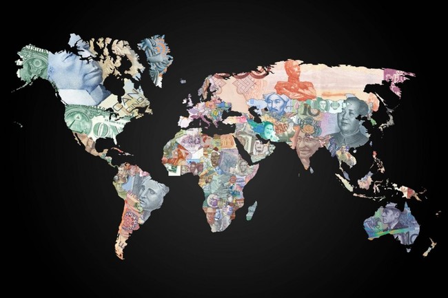 8. Currencies from around the world.