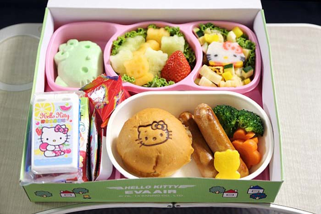 A spokesperson for EVA Air said that those flying on the Hello Kitty jet will have access to new menus and even Hello Kitty themed cutlery.