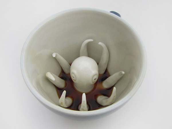 4.) Creature cups (with real monsters at the bottom)