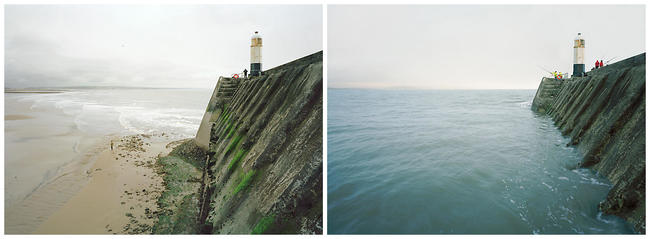 9.) Porthcawl, Glamorgan. High water 8:00pm, low water 12:00pm. (May 17 2007)