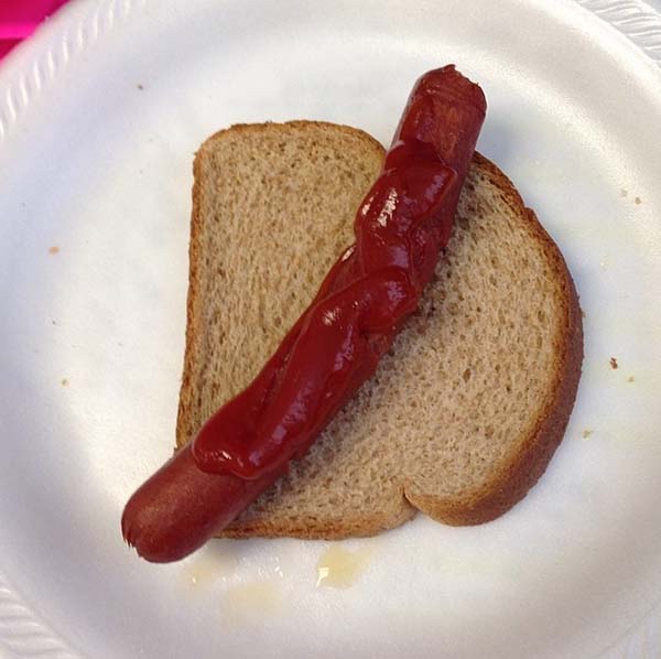 10.) When you run out of hot dog buns, the struggle is real.