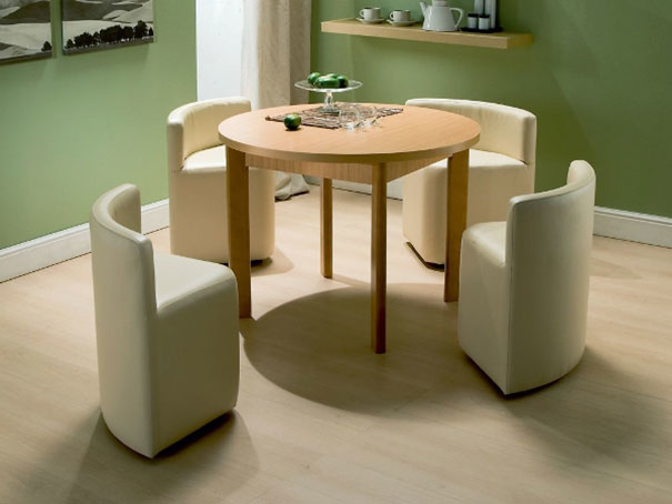 14.) Chairs That Fit Into Table