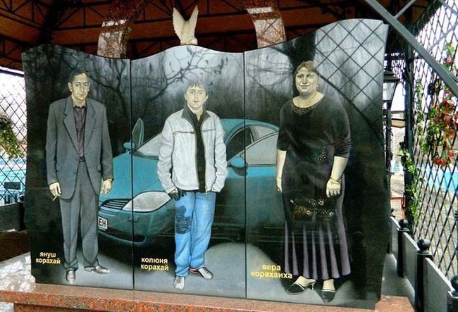 You think they would have picked a better looking car for this mural.