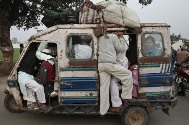 Geraldine sighed in the back seat. "Oh well," she thought, "It's still better than a Fiat."