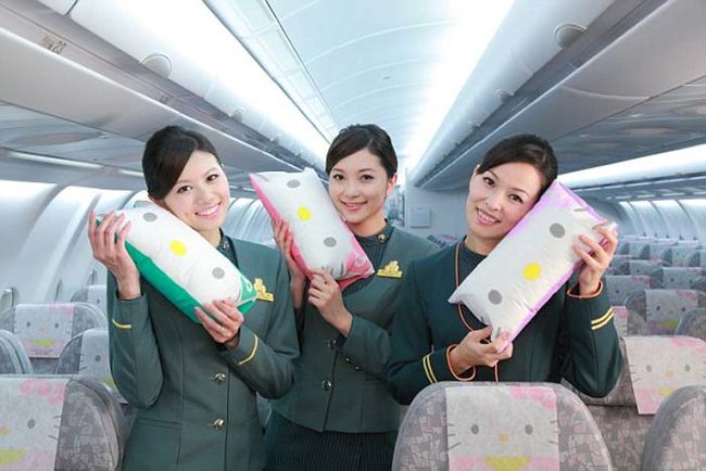 EVA designed the Hello Kitty Plane to "make flying fun and spread happiness among passengers all over the globe."