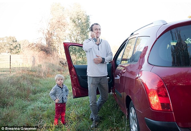 With their three year old son, Charlie, in the car the family only got about 20 minutes into the 35 minute trip to the hospital.