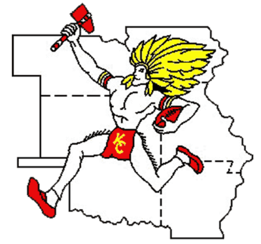 17.) The Kansas City Chief old logo features a Native American who inexplicably has fringe coming off of his bare legs.